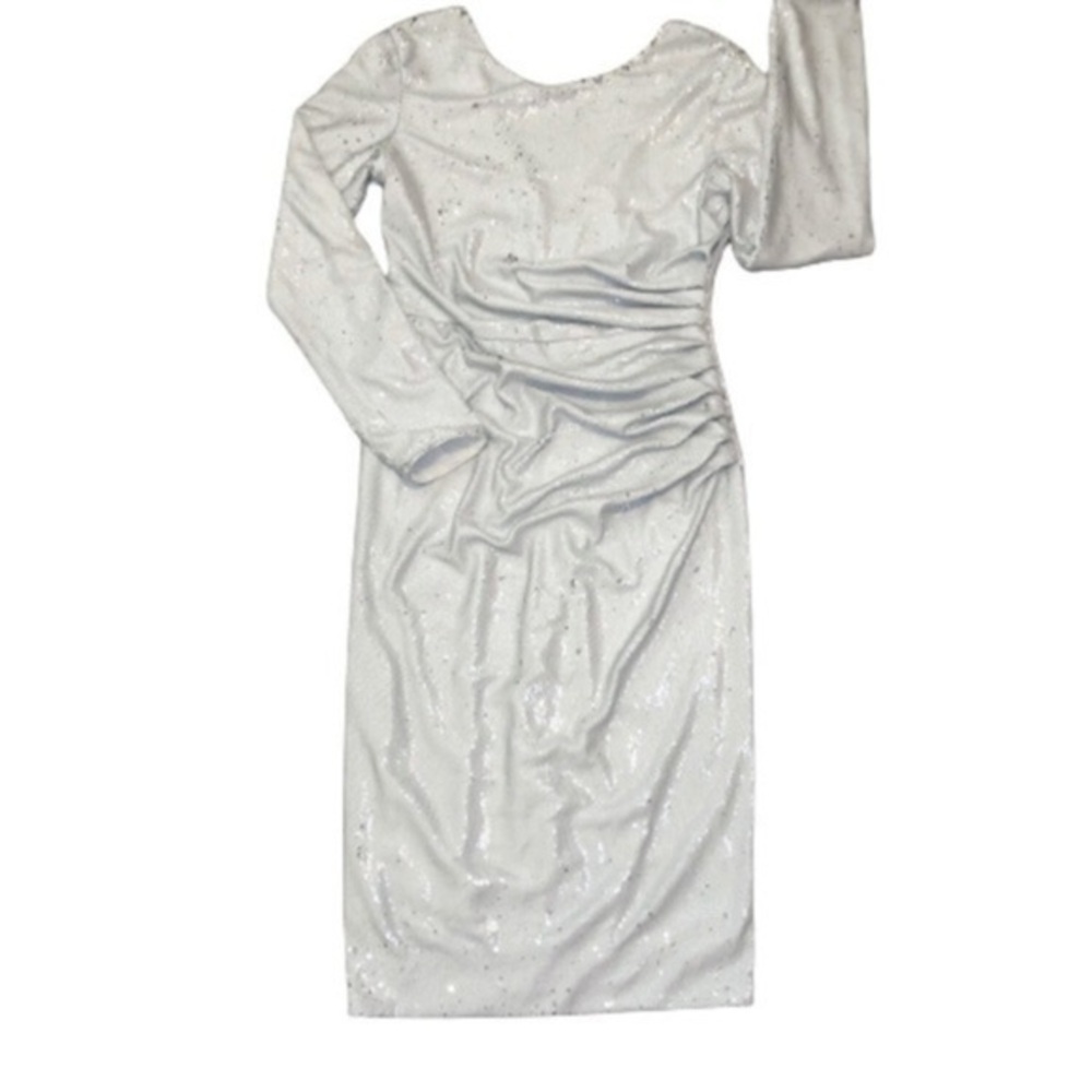 Dress the Population Emilia white sequins event or party dress XL